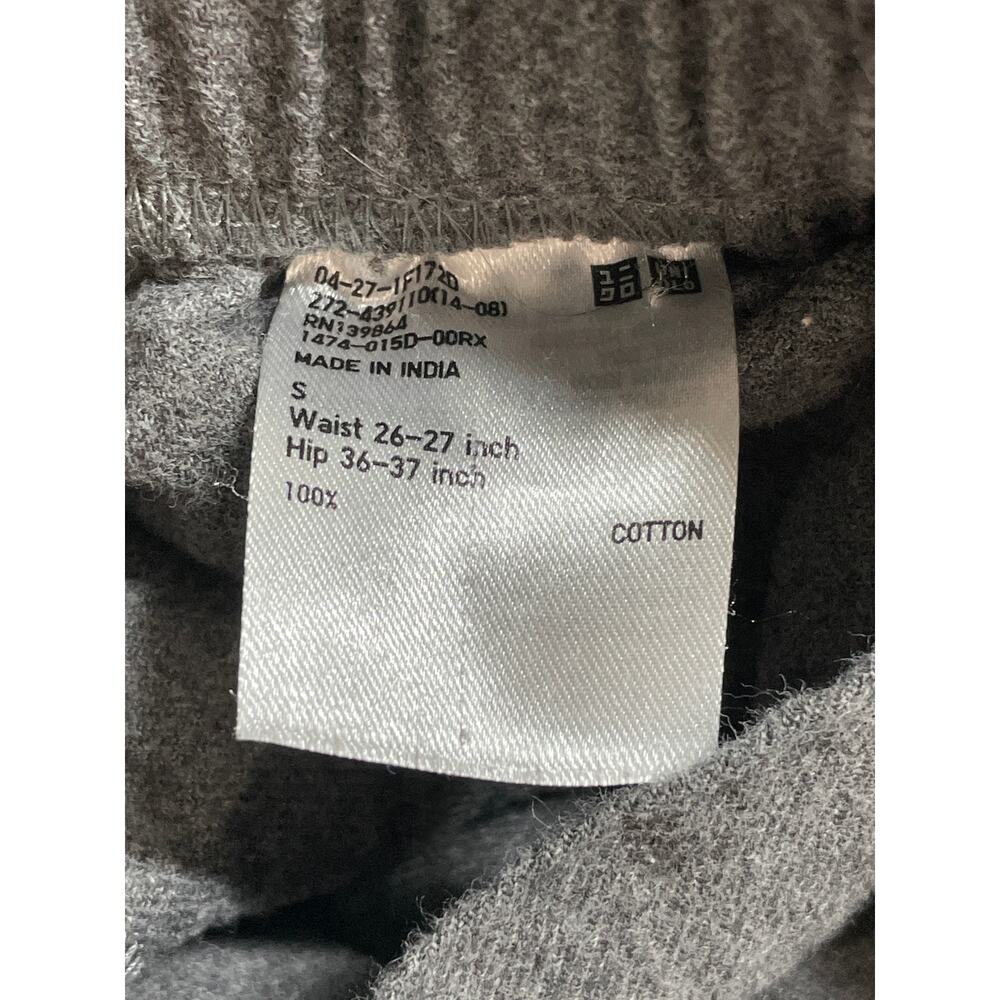 Uniqlo Women's Gray Drawstring Wide Leg High Rise Lounge Trousers Pants Size S - Picture 5 of 5